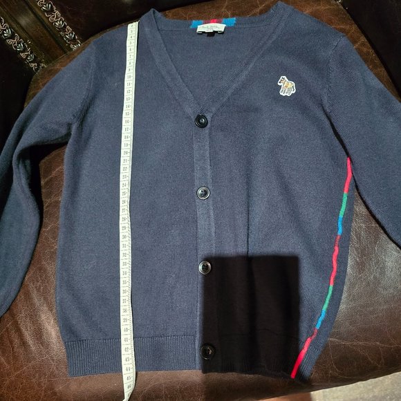 PAUL SMITH JUNIOR  Cotton & Cashmere Cardigan - Picture 7 of 9